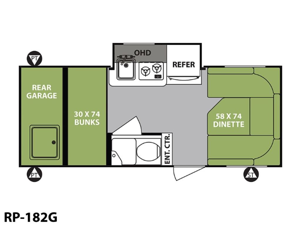 Forest River RPod Campers Indiana RPod Floor Plans